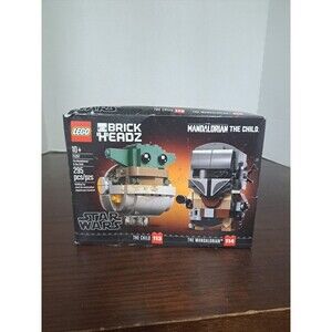 Lego Brick Headz Star Wars The Mandolorian And The Child 295pc Set#75317